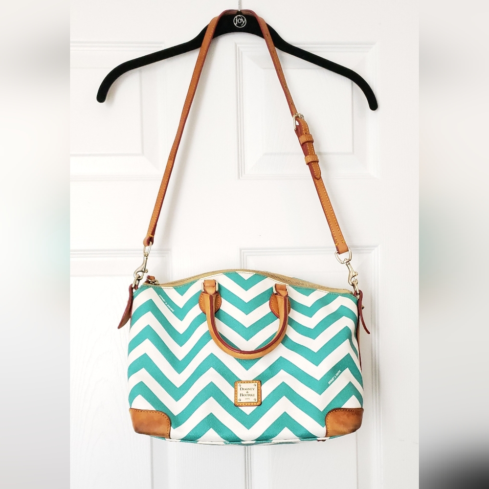 Dooney & Bourke Chevron print satchel - Picture 2 of 4